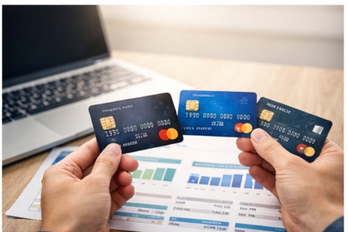 クレジットカードを比較しているイメージ